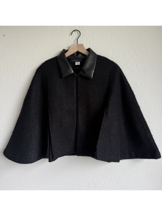 House of Harlow Jackets & Blazers - House of Harlow 1960 Women's Capelet with Leather Collar - One Size Fits All